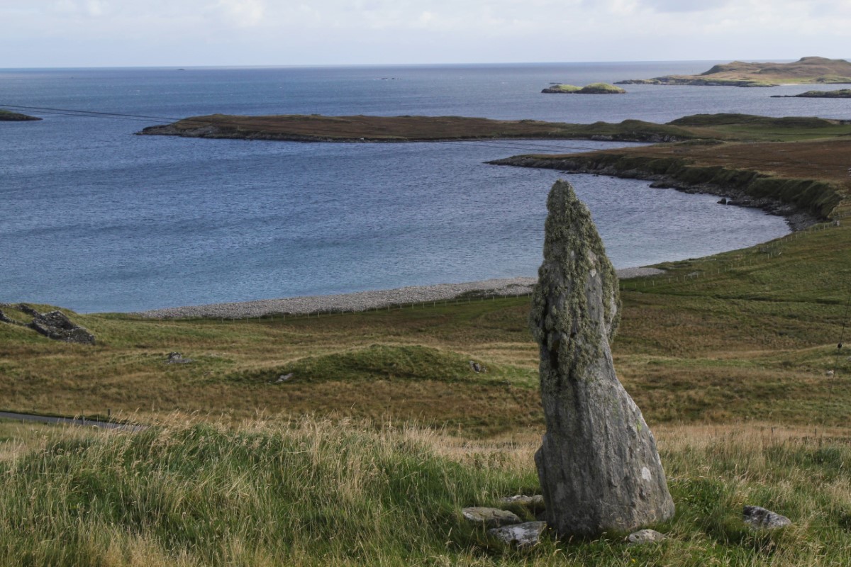 The Auld Wife Standing Stone, Skellister, Central Mainland